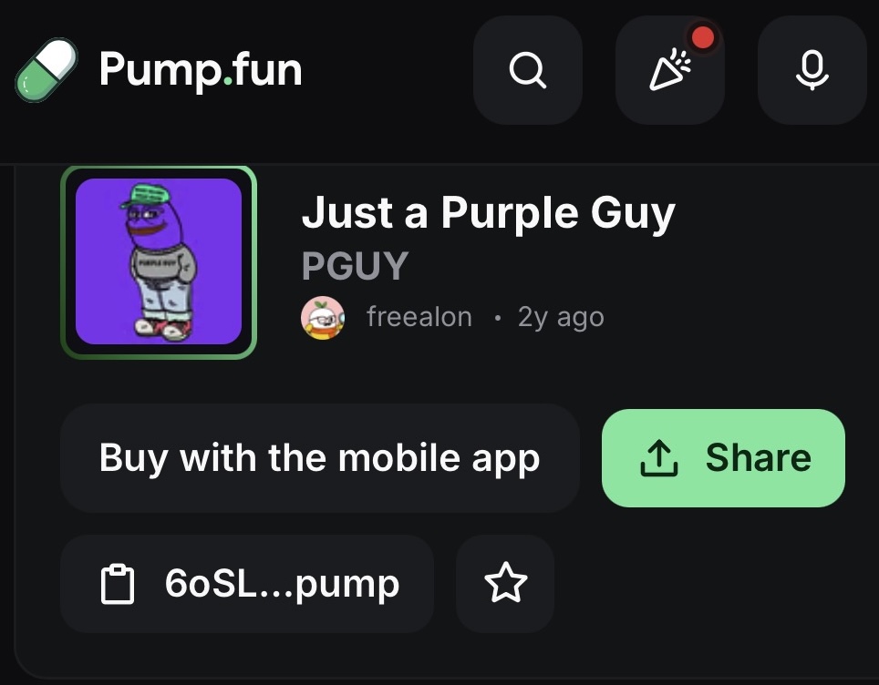 Purple Guy pump artwork